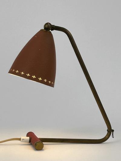 Lovely Mid Century Modern Adjustable Table Lamp or Wall Light Sweden 1950s
