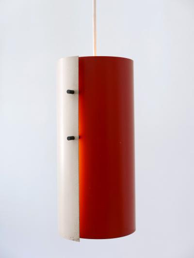 Lovely Mid Century Modern Bi Color Pendant Lamps or Hanging Lights Germany 1960s