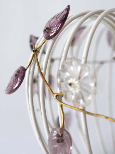 Lovely Mid Century Modern Birdcage Pendant Lamp or Chandelier Germany 1950s