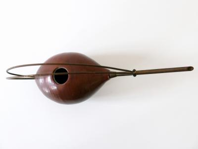 Lovely Mid Century Modern Ceramic and Brass Watering Can 1950s Germany