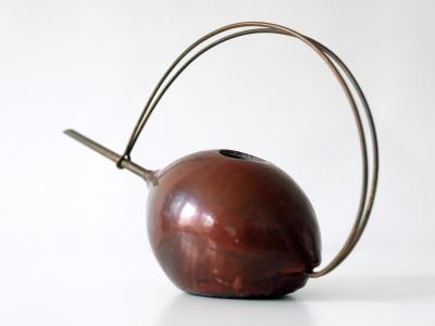 Lovely Mid Century Modern Ceramic and Brass Watering Can 1950s Germany