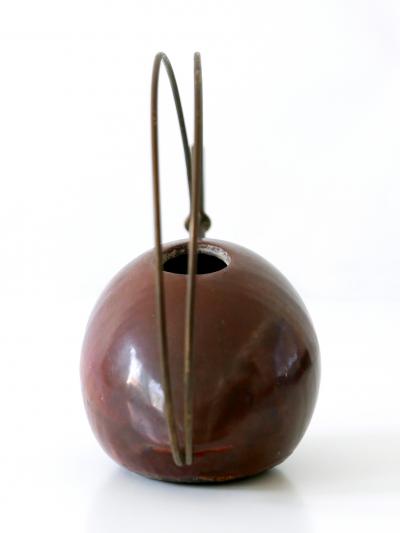 Lovely Mid Century Modern Ceramic and Brass Watering Can 1950s Germany