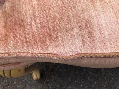 Lovely Pair Tufted French Provincial Style Upholstered Arm Chairs Hollywood