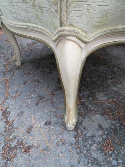 Lovely Pair of Statuesque French Country Wingback Chairs Midcentury