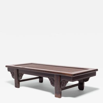 Low Kang Table with Woven Top