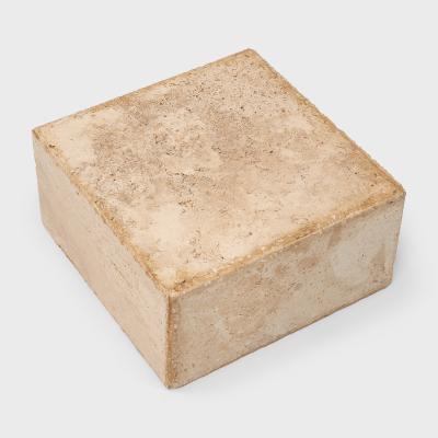 Low Travertine Marble Pedestal