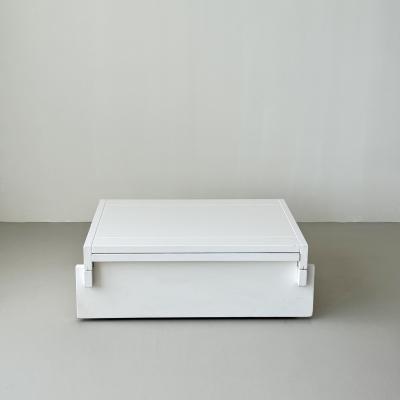 Low table with interior storage probably produced in Belgium 1970s