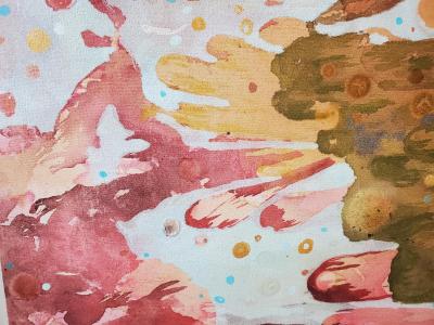 Lowell Boyers Full Cup 2023 Large Abstract Acrylic Painting On Canvas by Lowell Boyer