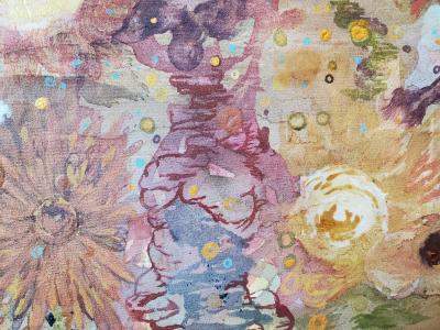 Lowell Boyers Full Cup 2023 Large Abstract Acrylic Painting On Canvas by Lowell Boyer