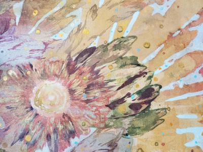 Lowell Boyers Full Cup 2023 Large Abstract Acrylic Painting On Canvas by Lowell Boyer