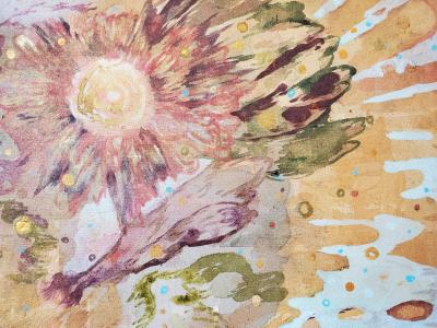 Lowell Boyers Full Cup 2023 Large Abstract Acrylic Painting On Canvas by Lowell Boyer