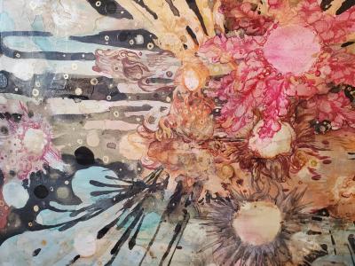 Lowell Boyers You so Sweet 2023 Large Black MulticolorAbstract Painting by Lowell boyers