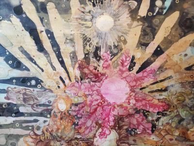 Lowell Boyers You so Sweet 2023 Large Black MulticolorAbstract Painting by Lowell boyers