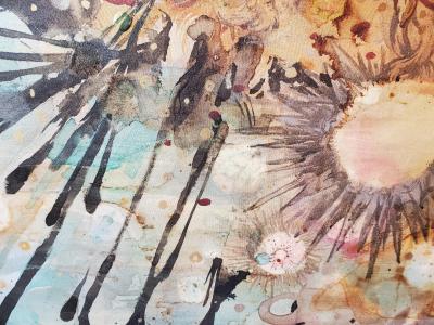 Lowell Boyers You so Sweet 2023 Large Black MulticolorAbstract Painting by Lowell boyers