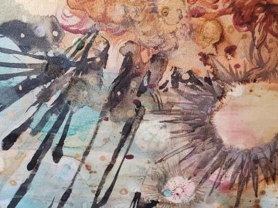 Lowell Boyers You so Sweet 2023 Large Black MulticolorAbstract Painting by Lowell boyers