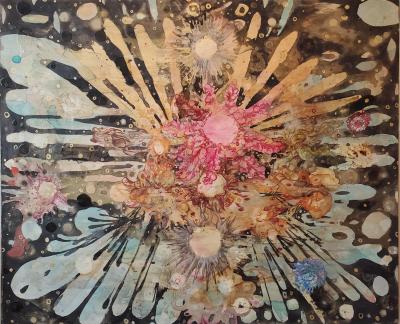 Lowell Boyers You so Sweet 2023 Large Black MulticolorAbstract Painting by Lowell boyers