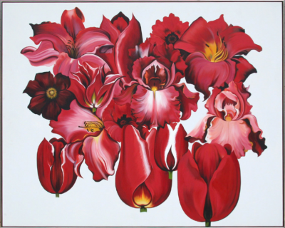Lowell Nesbitt Island of Red Flowers 1979