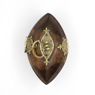 Lozenge Shaped Hardwood Box Possibly Tea Caddy Or Tobacco Box 19th Century 