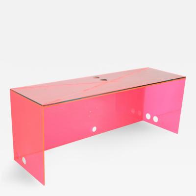 Luc Vincent Unique Lucite Desk by Luc Vincent