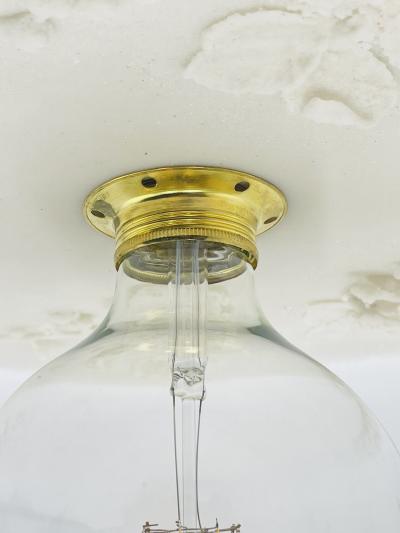 Luca for Fermaluce Cream Resin Brass Flush Mount Light Italy 2022 Labeled