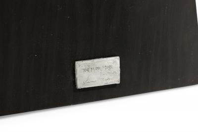 Lucas Morten Swedish Contemporary Torn Handwaxed Plywood Console