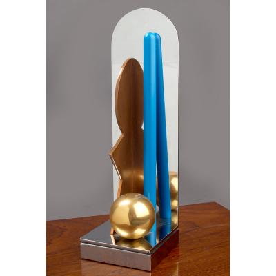 Luccio Del Pezzo Metal Sculpture 1985