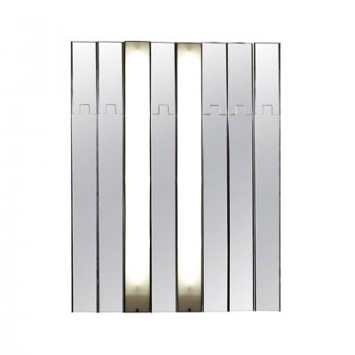 Luciano Bertoncini Luciano Bertoncini Gronda Modular Vertical Italian Mirror Wall Light 1970s