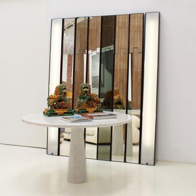Luciano Bertoncini Luciano Bertoncini Gronda Modular Vertical Italian Mirror Wall Light 1970s