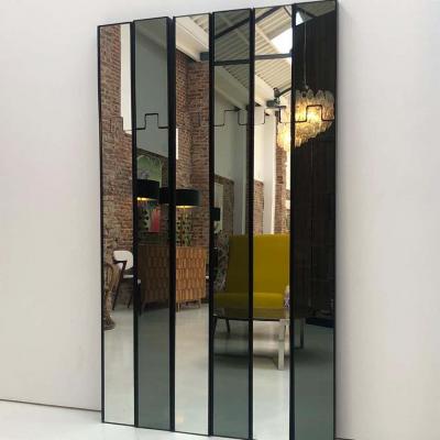 Luciano Bertoncini Set of Six Modular Gronda Italian Mirrors by Luciano Bertoncini 1970s