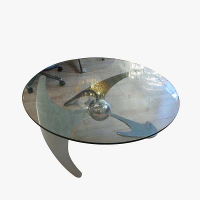 Luciano Campanini Propeller table Italian design by Luciano Campanini