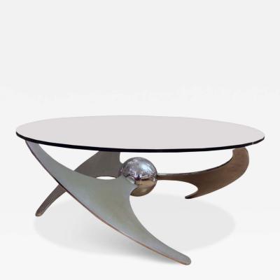Luciano Campanini Propeller table Italian design by Luciano Campanini