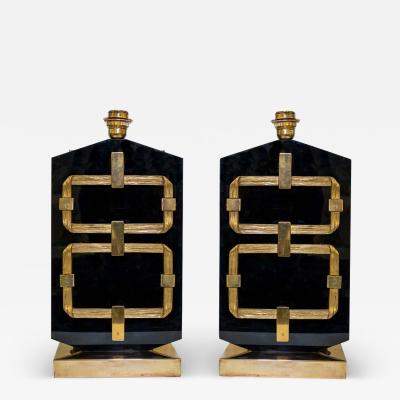 Luciano Frigerio 1970s design table lamps by Luciano Frigerio