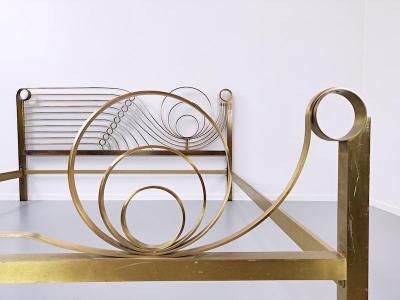 Luciano Frigerio Brass Bed by Luciano Frigerio Waves 