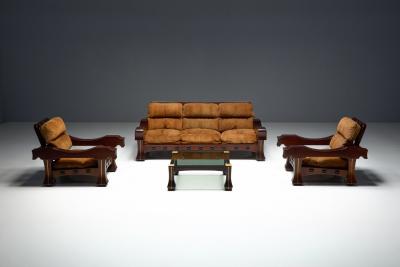 Luciano Frigerio Coffee Table by Luciano Frigerio for Frigerio di Desio Italy 1970s