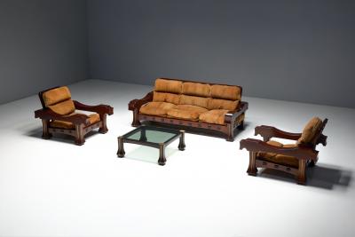 Luciano Frigerio Coffee Table by Luciano Frigerio for Frigerio di Desio Italy 1970s