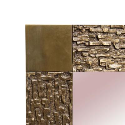 Luciano Frigerio Juanita Mirror Bronze Brass Metal by Luciano Frigerio