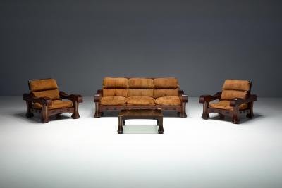 Luciano Frigerio Lounge Chair by Luciano Frigerio for Frigerio di Desio Italy 1970s
