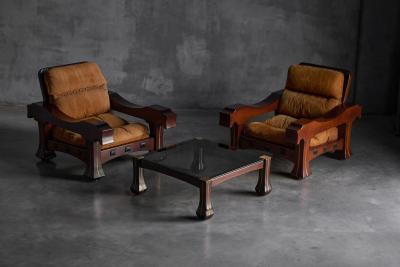 Luciano Frigerio Lounge Chair by Luciano Frigerio for Frigerio di Desio Italy 1970s