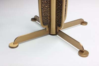 Luciano Frigerio Luciano Frigerio Brass Cast Round Dining Table 1980s