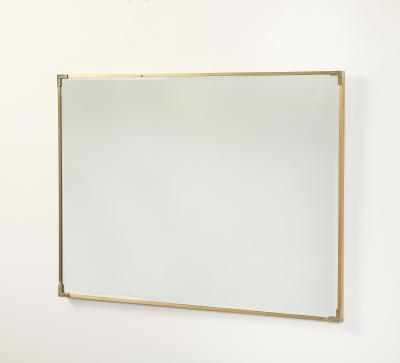 Luciano Frigerio Luciano Frigerio Brass Framed Large Mirror circa 1970