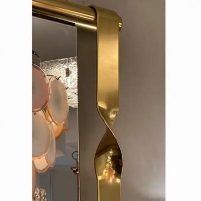 Luciano Frigerio Luciano Frigerio Brass Twist Mirror 1970s