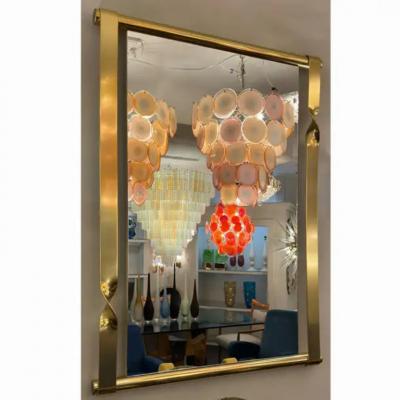 Luciano Frigerio Luciano Frigerio Brass Twist Mirror 1970s