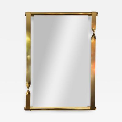 Luciano Frigerio Luciano Frigerio Brass Twist Mirror 1970s