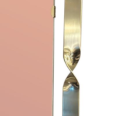 Luciano Frigerio Luciano Frigerio Brass Twist Mirror with Copper Tint 1970s