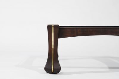 Luciano Frigerio Luciano Frigerio Mahogany and Brass Ussaro Coffee Table C 1970s