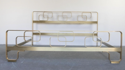 Luciano Frigerio Mid Century Brass Bed by Luciano Frigerio 1970s