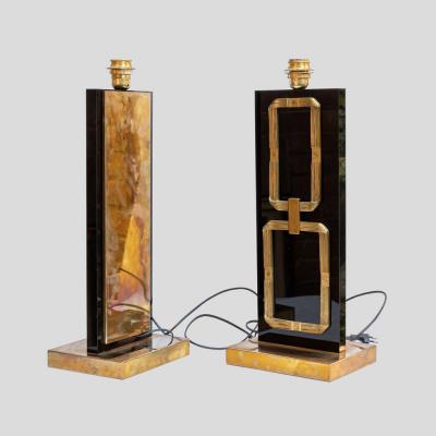 Luciano Frigerio PAIR OF 1970S TABLE LAMPS BY LUCIANO FRIGERIO