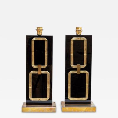 Luciano Frigerio PAIR OF 1970S TABLE LAMPS BY LUCIANO FRIGERIO