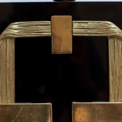Luciano Frigerio PAIR OF PERSPEX BRASS TABLE LAMPS BY LUCIANO FRIGERIO