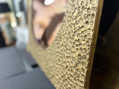 Luciano Frigerio Pair Of Italian Modern Bronze Mirrors By Luciano Frigerio